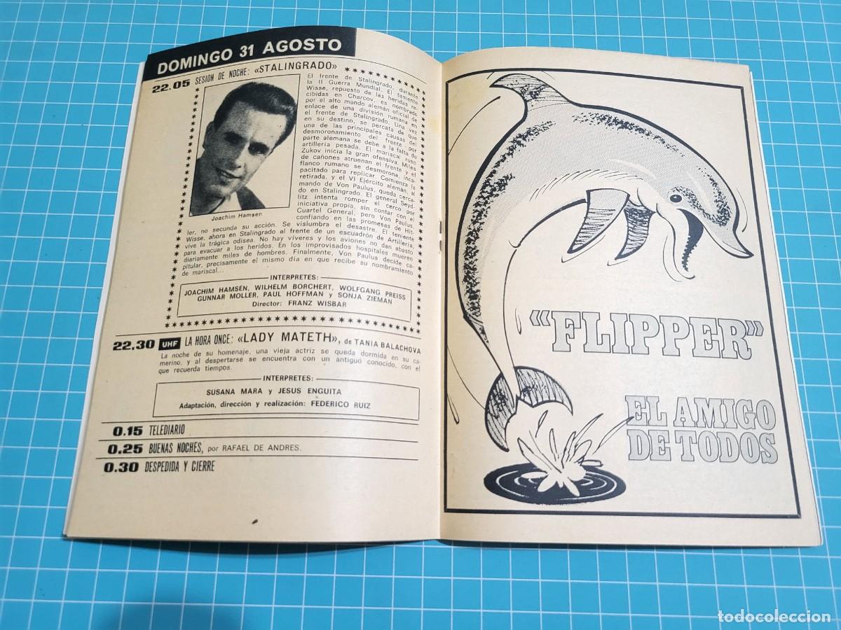 Coleccionismo de revista Teleprograma: Teleprograma. N.&ordm; 177. &rdquo;Flipper&rdquo;, 1969. 4 bolsa 1 B.T. - Foto 2