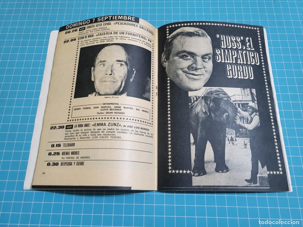 Coleccionismo de revista Teleprograma: Teleprograma. N.&ordm; 178. Dan Blocker, 1969. 4 bolsa 1 B.T. - Foto 2
