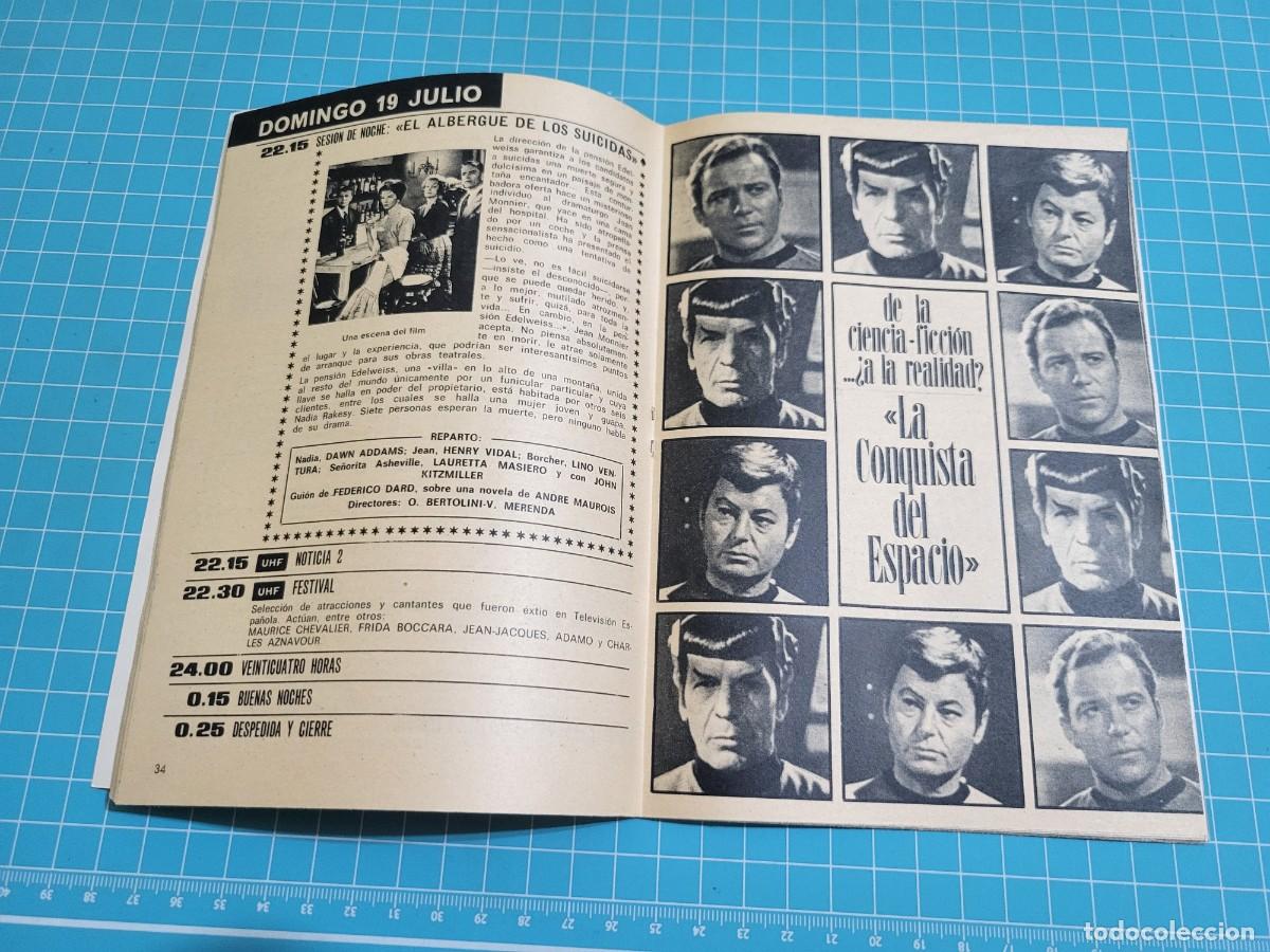 Coleccionismo de revista Teleprograma: Teleprograma. N.&ordm; 223. William Shatner , 1970. 4 bolsa 2 B.T. - Foto 2