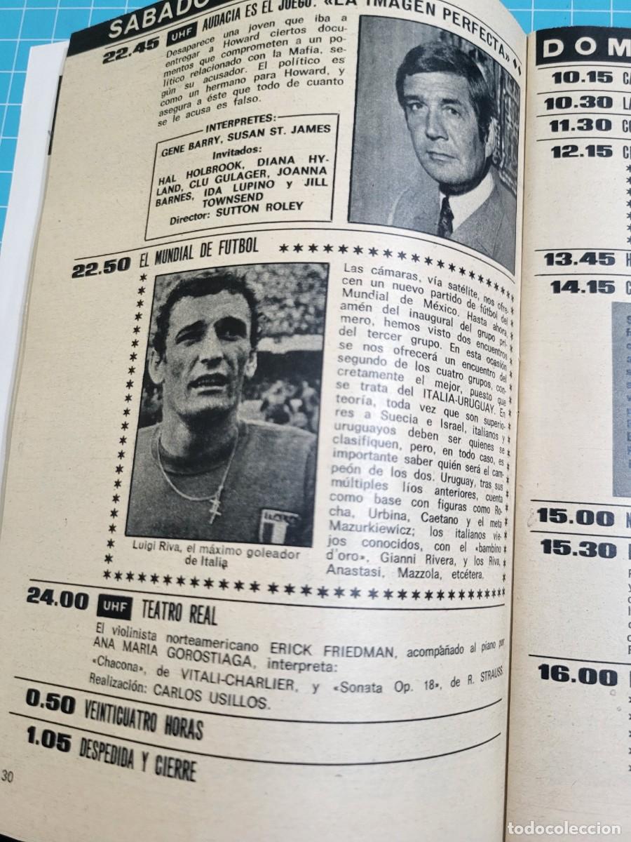 Coleccionismo de revista Teleprograma: Teleprograma. N.&ordm; 217. Pel&eacute;, 1970. 4 bolsa 2 B.T. - Foto 4
