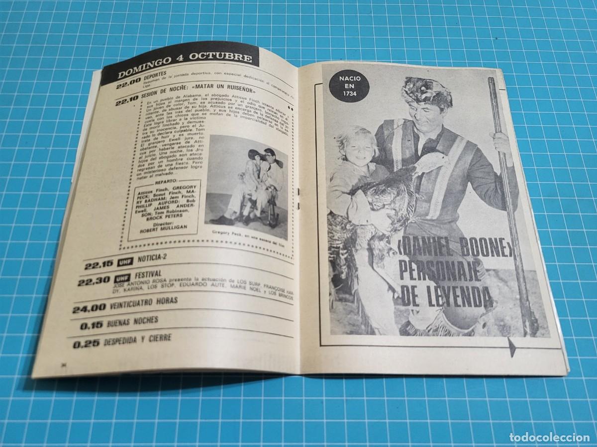 Coleccionismo de revista Teleprograma: Teleprograma. N.&ordm; 234. &rdquo;Daniel Boone&rdquo;, 1970. 4 bolsa 3 B.T. - Foto 2