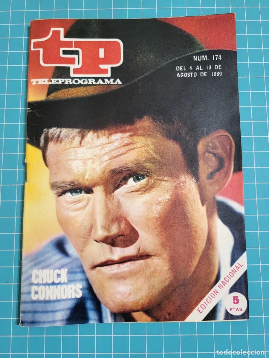 Coleccionismo de revista Teleprograma: Teleprograma. N.&ordm; 174. Chuck Connors, 1969. 4 bolsa 3 B.T.