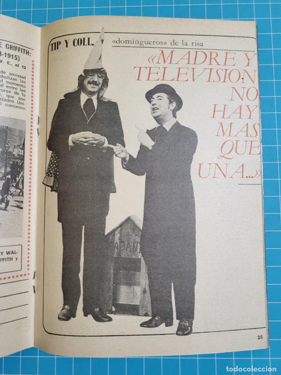 Coleccionismo de revista Teleprograma: Teleprograma. N.&ordm; 454. Tip y Coll: &rdquo;domingueros&rdquo; de la risa. 1974. 4 bolsa 4, B.T. - Foto 2