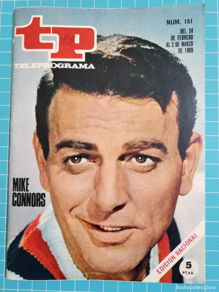 Collection Magazine Teleprograma: Teleprograma. N.&ordm; 151. Mike Connors, 1969. 4 bolsa 5, B.T.