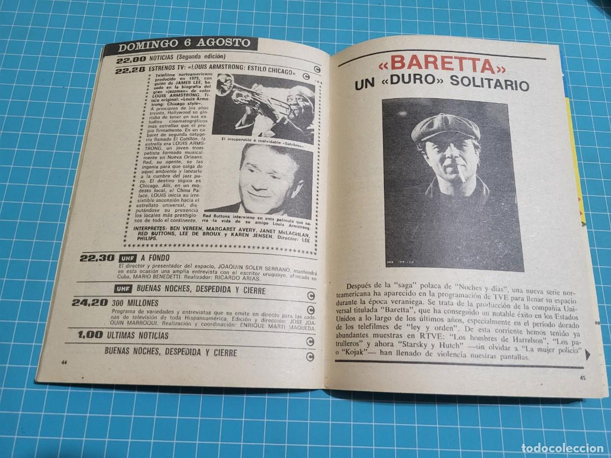 Coleccionismo de revista Teleprograma: Teleprograma. N.&ordm; 643. &rdquo;Baretta&rdquo;, 1978. 4 bolsa 6, B.T. - Foto 2