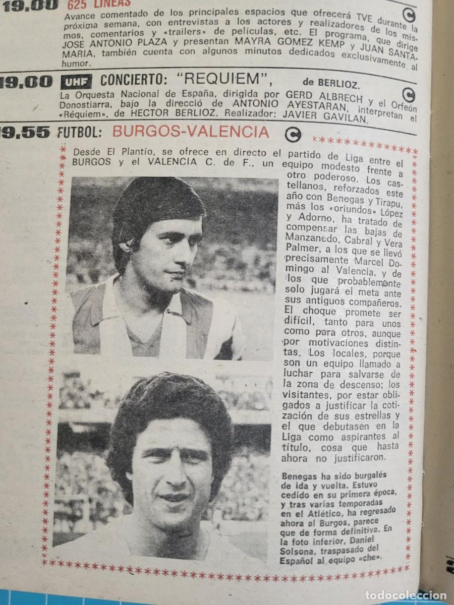 Coleccionismo de revista Teleprograma: Teleprograma. N.&ordm; 652. &rdquo;Orzowei&rdquo;, 1978. 4 bolsa 7, B.T. - Foto 3