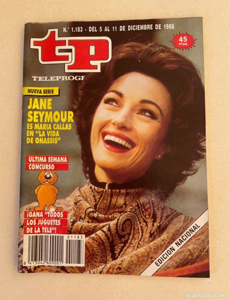 Coleccionismo de revista Teleprograma: TP TELEPROGRAMA N&ordm; 1183 DICIEMBRE 1988 *JANE SEYMOUR ES MAR&Iacute;A CALLAS*
