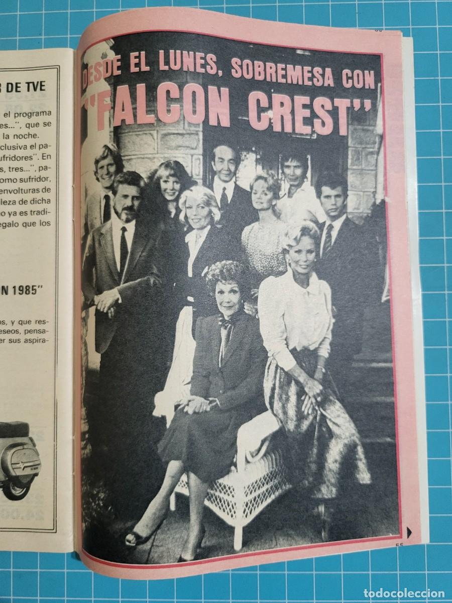 Coleccionismo de revista Teleprograma: Teleprograma. N.&ordm; 979. &rdquo;Falcon Crest&rdquo;, 1985. 4 bolsa 7, B.T. - Foto 2