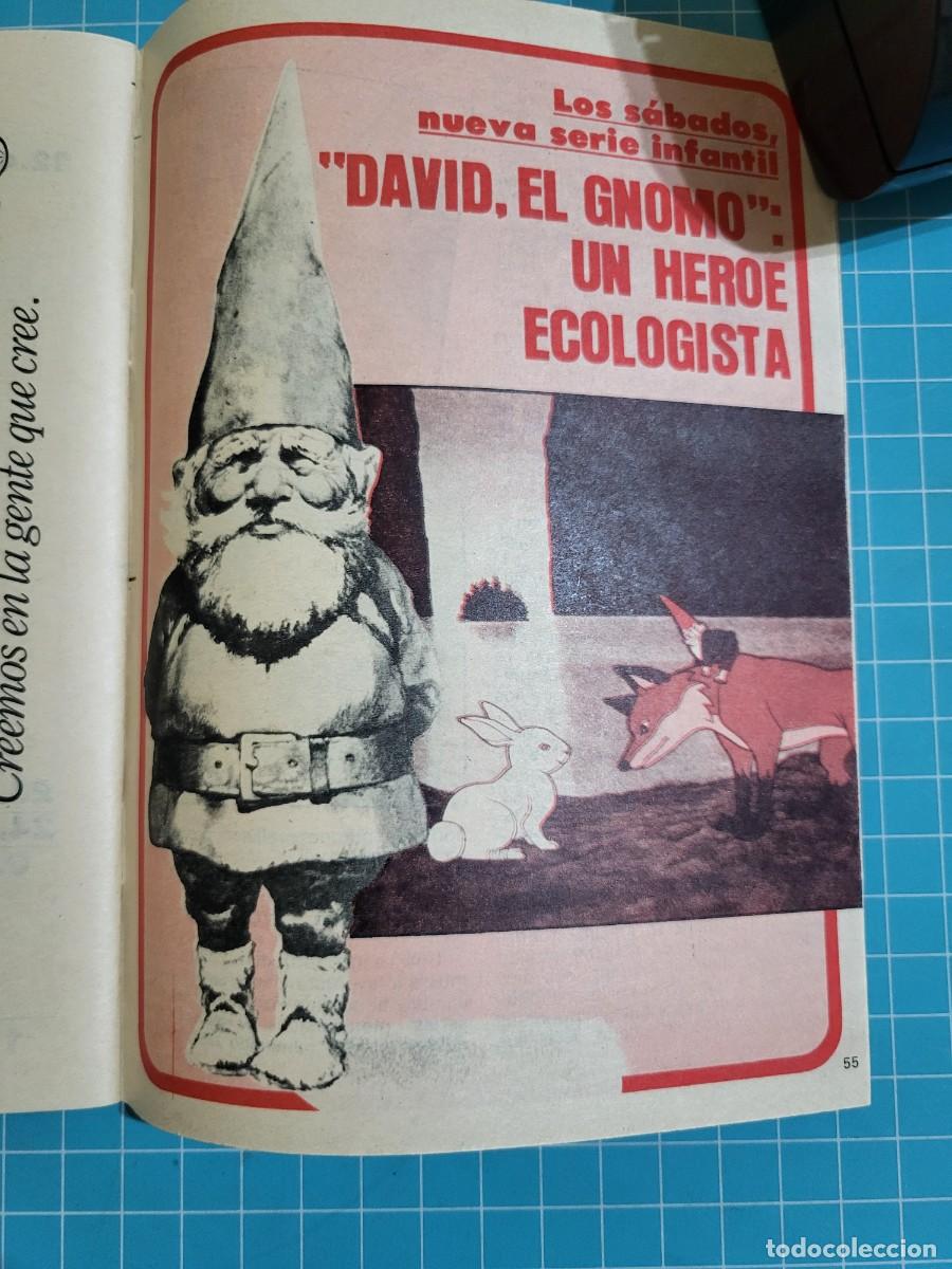 Coleccionismo de revista Teleprograma: Teleprograma. N.&ordm; 1.021. David, el Gnomo, 1985. 4 bolsa 9, B.T. - Foto 2