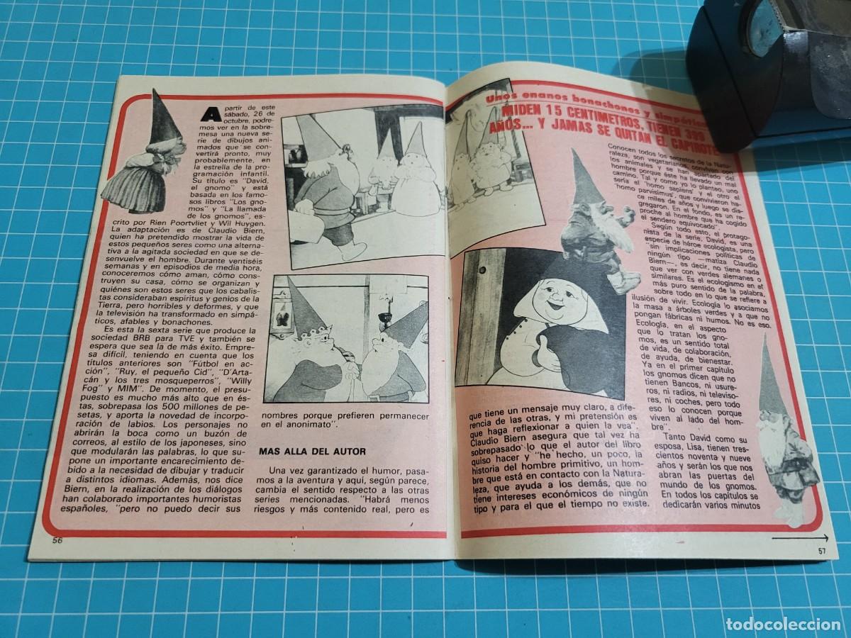 Coleccionismo de revista Teleprograma: Teleprograma. N.&ordm; 1.021. David, el Gnomo, 1985. 4 bolsa 9, B.T. - Foto 3