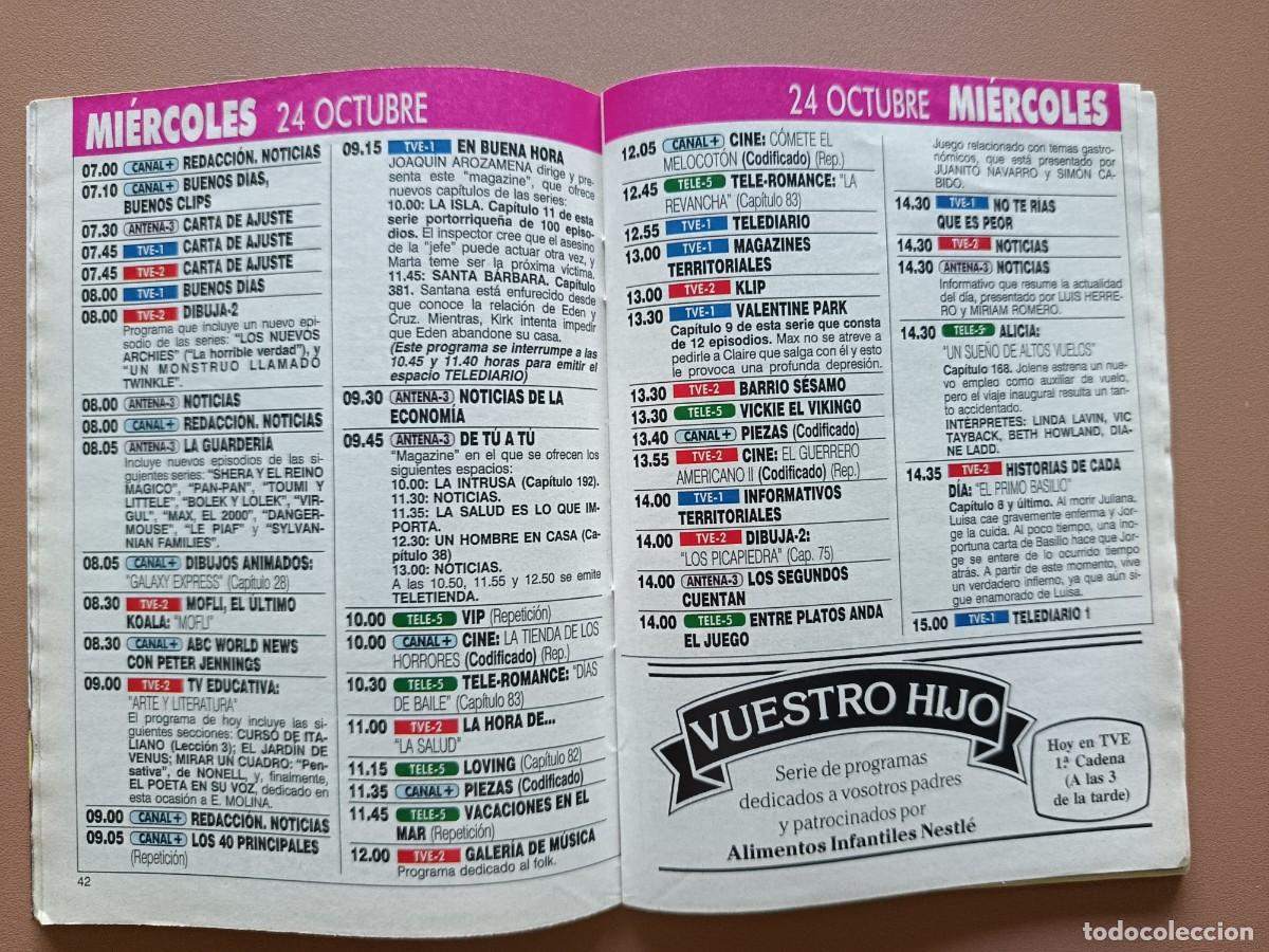 Coleccionismo de revista Teleprograma: TP- N&Uacute;MERO 1281 - 1990 - Foto 4