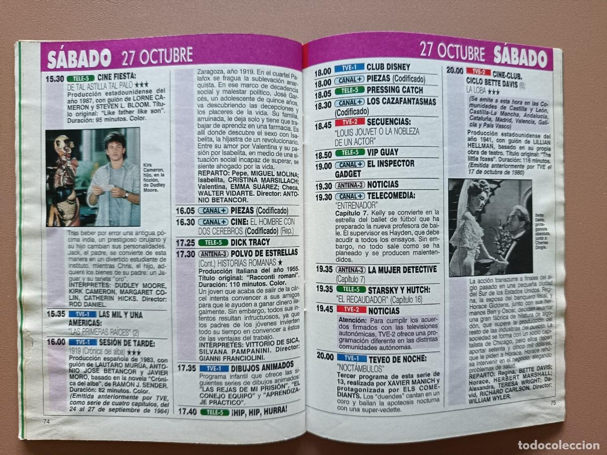 Coleccionismo de revista Teleprograma: TP- N&Uacute;MERO 1281 - 1990 - Foto 8