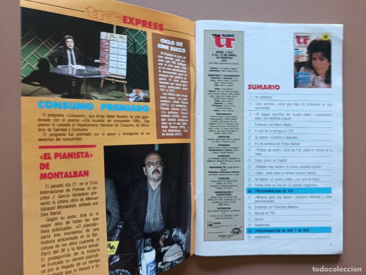 Coleccionismo de revista Teleprograma: TELERADIO - 1423- 1985 - Foto 3