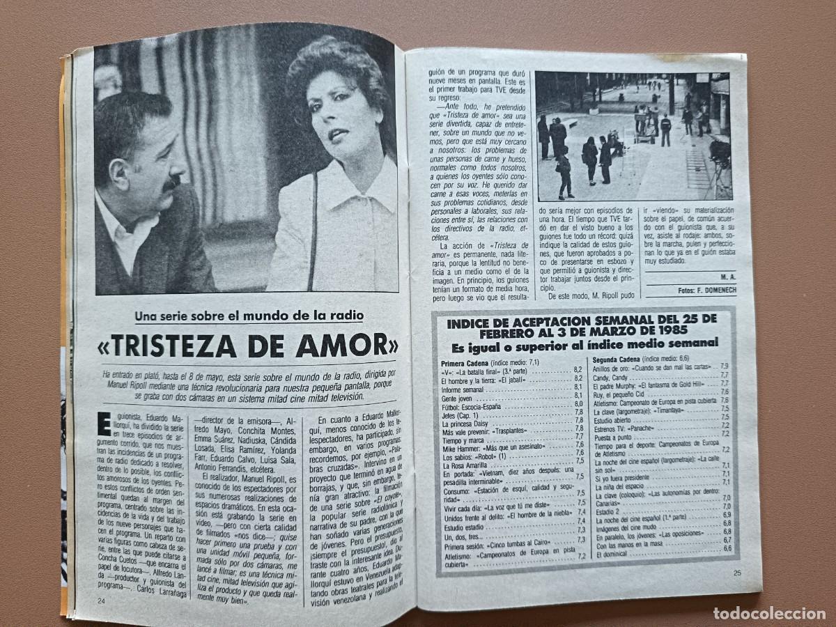 Coleccionismo de revista Teleprograma: TELERADIO - 1423- 1985 - Foto 7