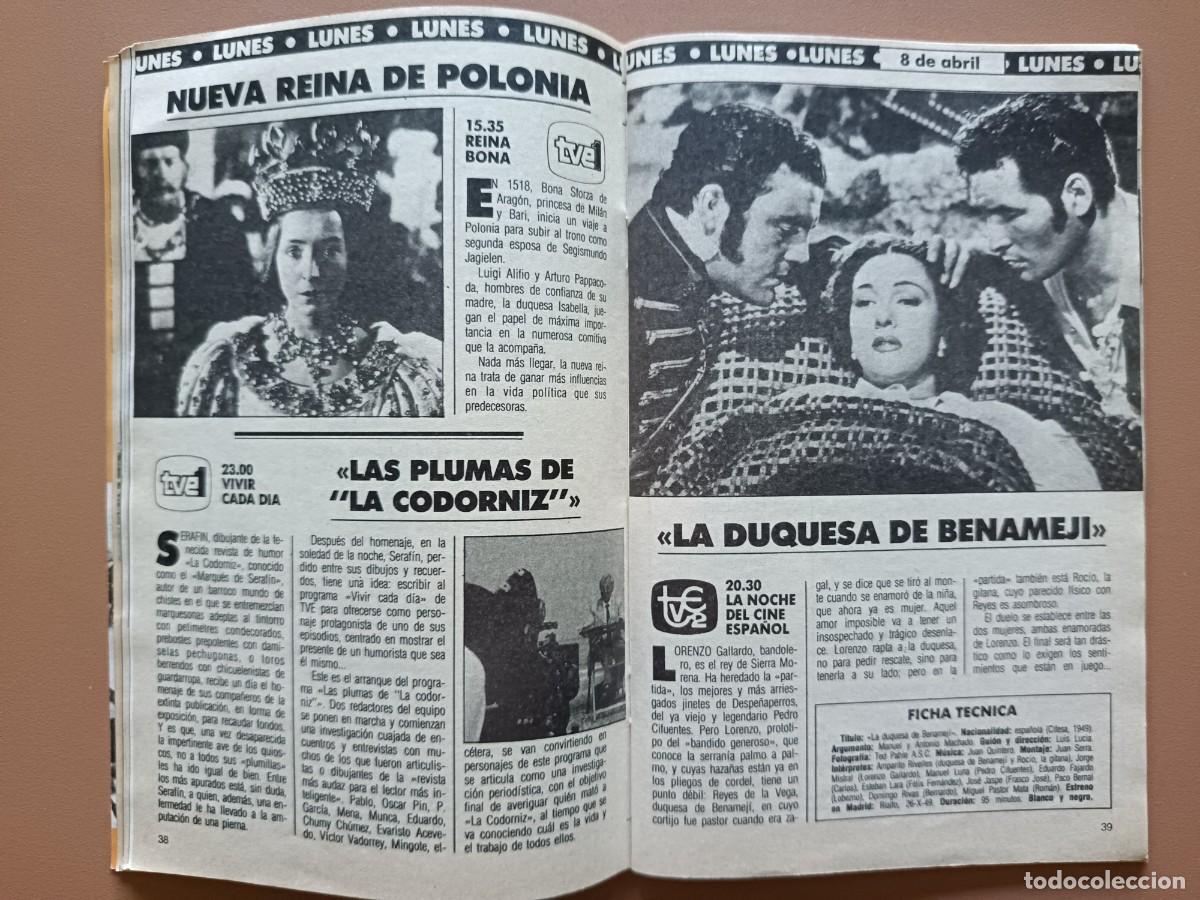 Coleccionismo de revista Teleprograma: TELERADIO - 1423- 1985 - Foto 9