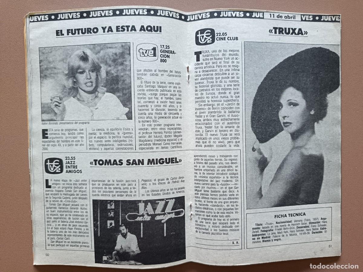 Coleccionismo de revista Teleprograma: TELERADIO - 1423- 1985 - Foto 11