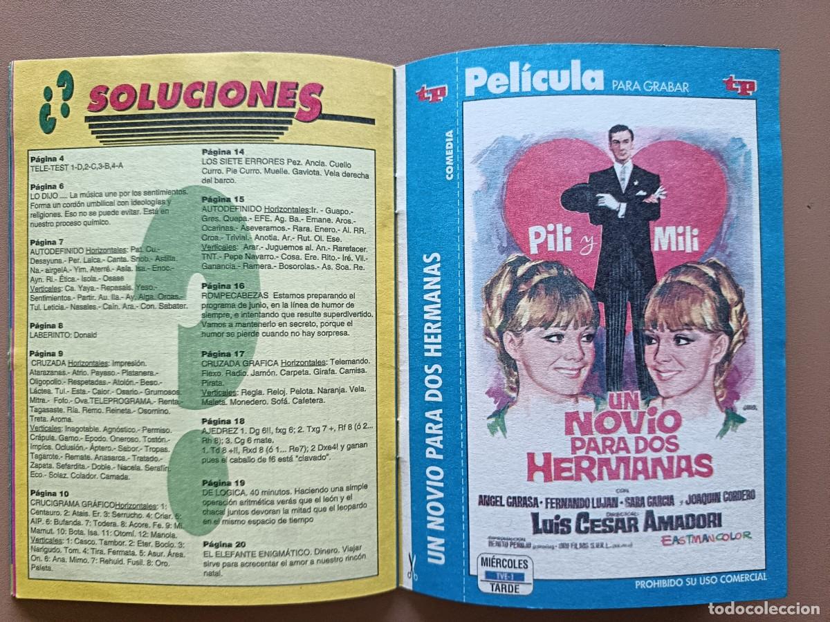 Coleccionismo de revista Teleprograma: TP- JUEGOS Y PASATIEMPOS- 1992 - Foto 6