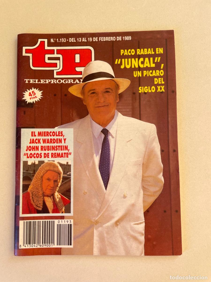 Coleccionismo de revista Teleprograma: TP TELEPROGRAMA N&ordm; 1193 FEBRERO 1989 *JUNCAL*