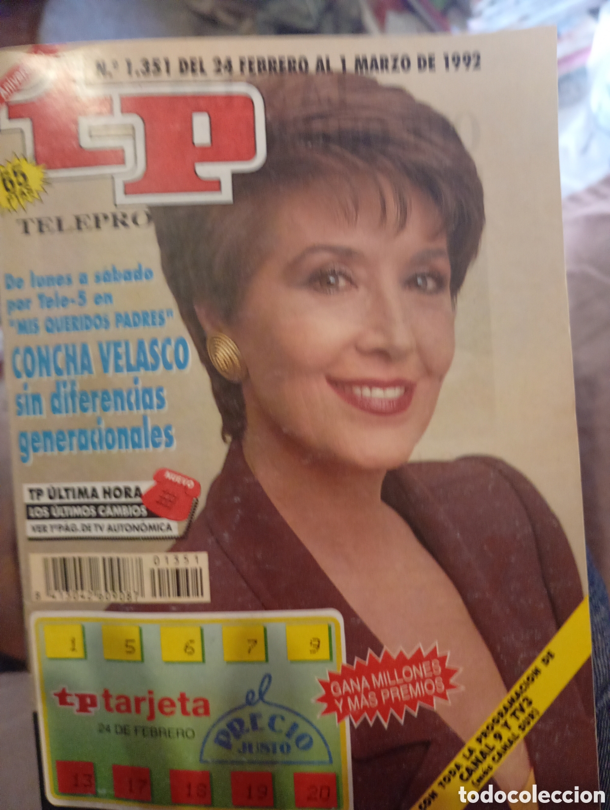 Coleccionismo de revista Teleprograma: Teleprograma 1352 Marzo 1992