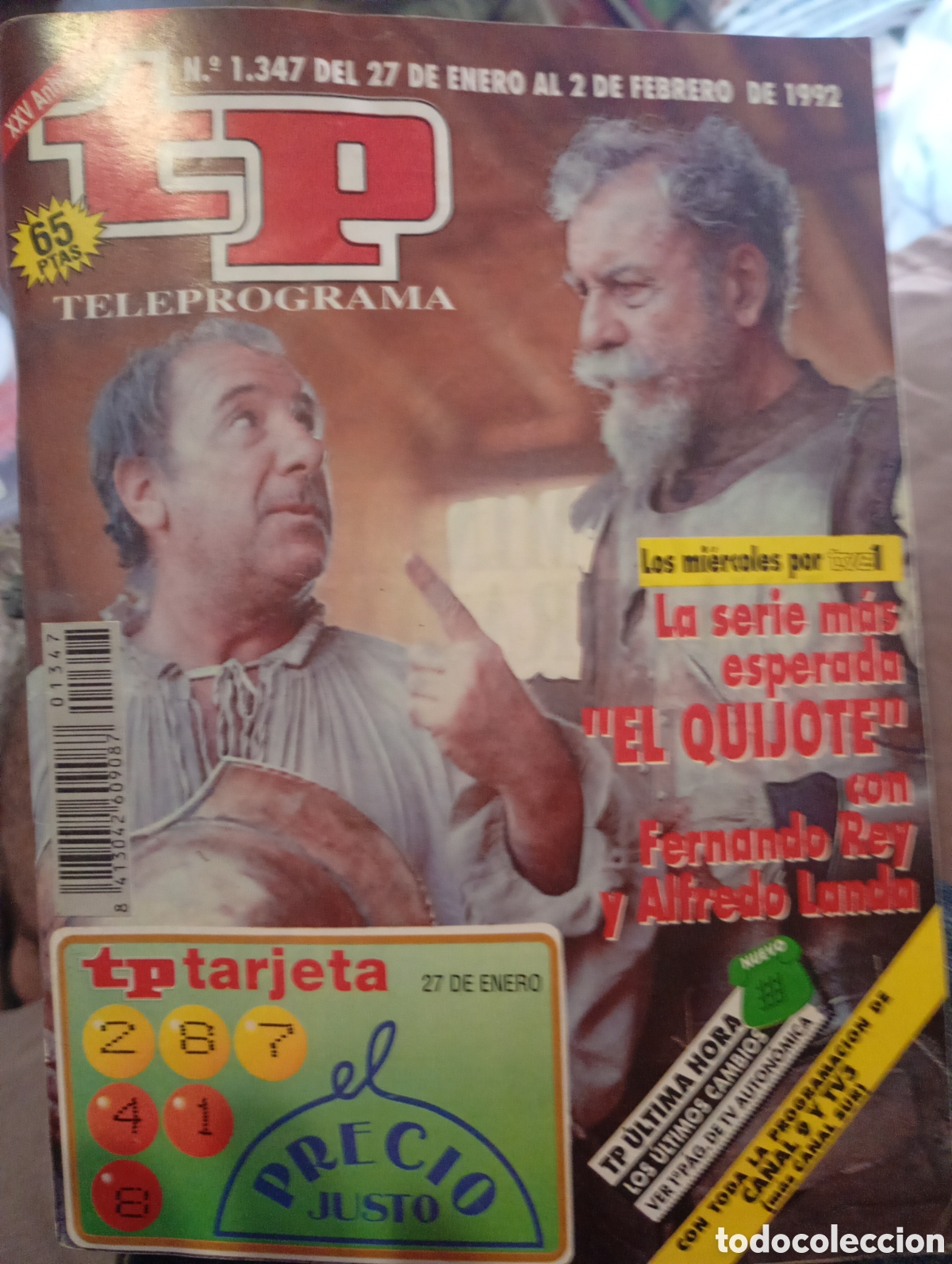 Coleccionismo de revista Teleprograma: Teleprograma 1347 Febrero 1992