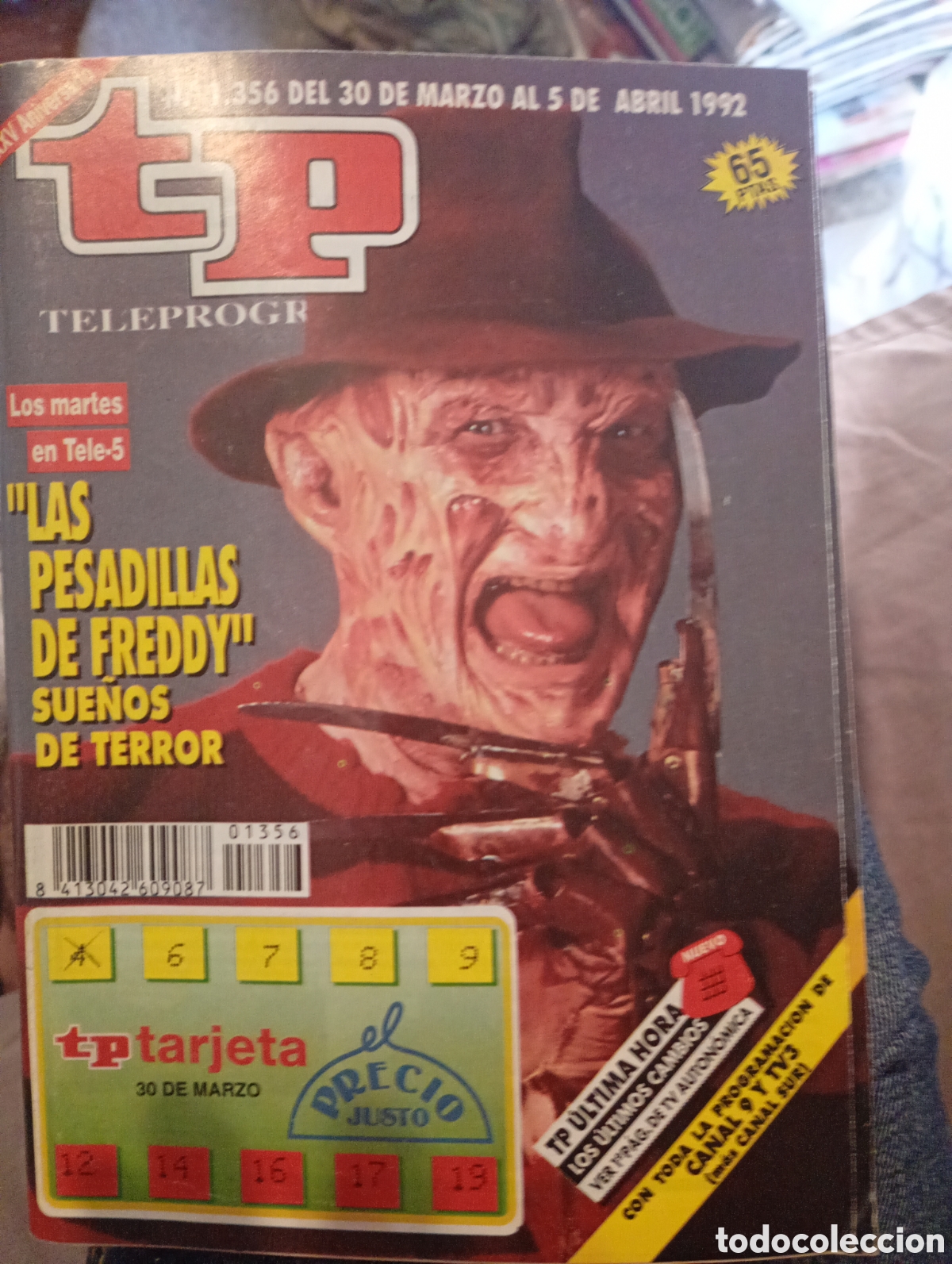 Coleccionismo de revista Teleprograma: Teleprograma 1356 Abril 1992