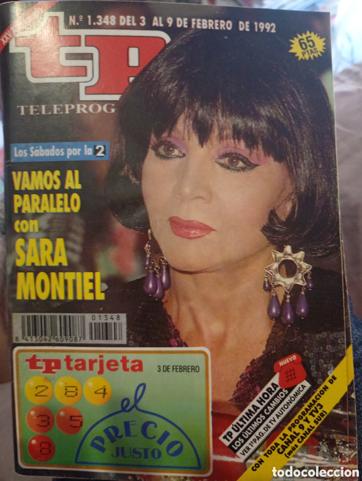 Coleccionismo de revista Teleprograma: Teleprograma 1348 Febrero 1992