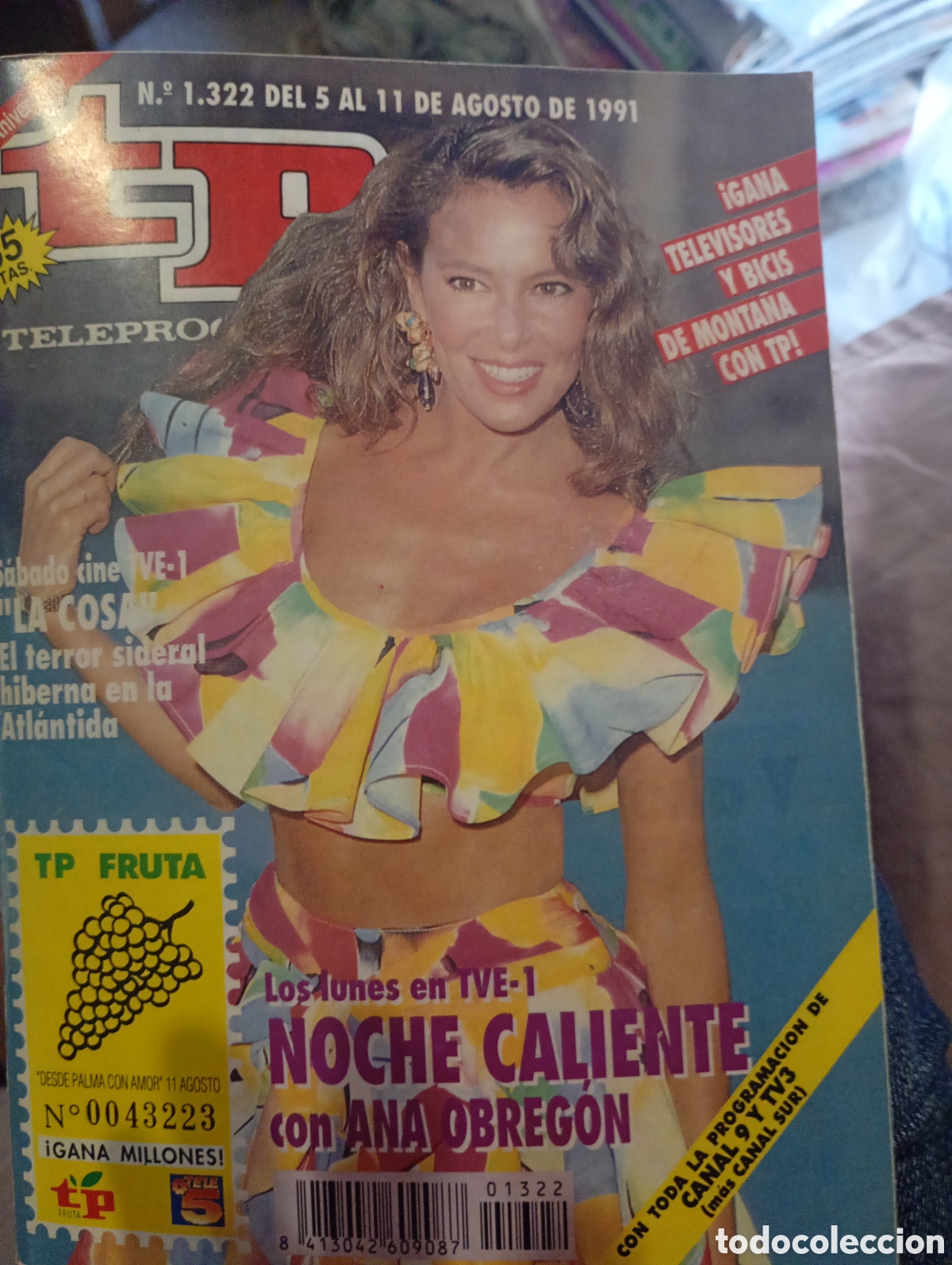 Coleccionismo de revista Teleprograma: Teleprograma 1322 Agosto 1991