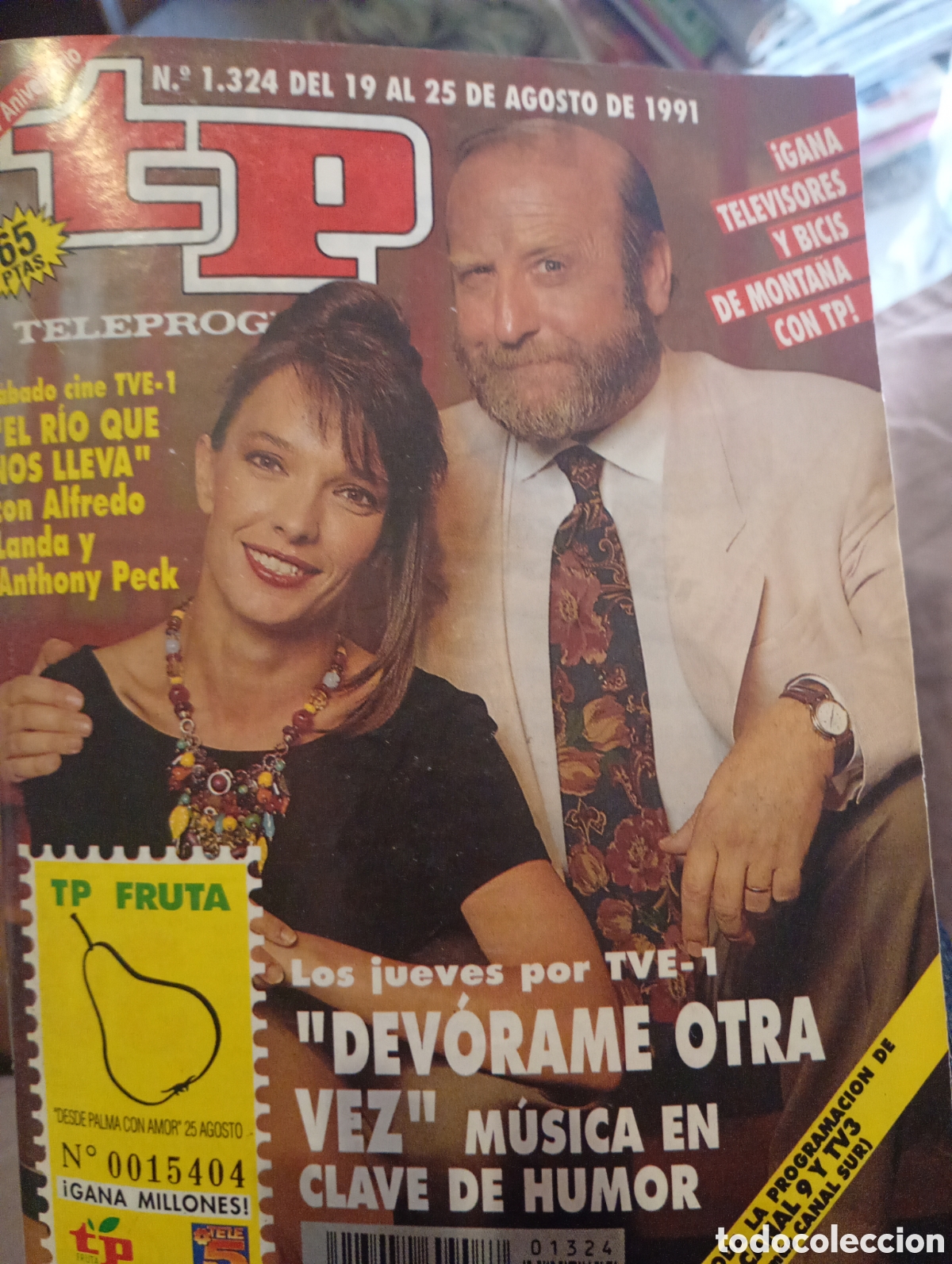 Coleccionismo de revista Teleprograma: Teleprograma 1324 Agosto 1991