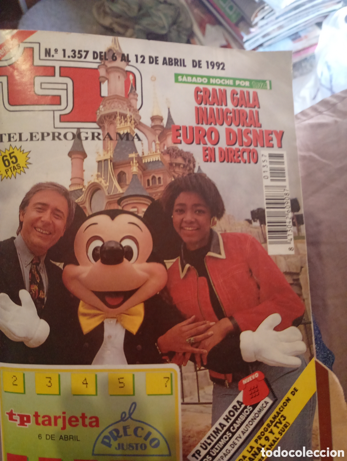 Coleccionismo de revista Teleprograma: Teleprograma 1357 Abril 1992
