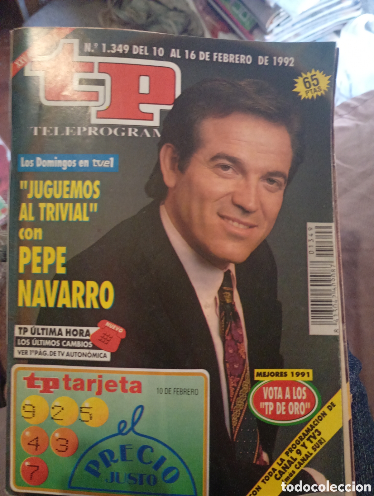 Coleccionismo de revista Teleprograma: Teleprograma 1349 Febrero 1992