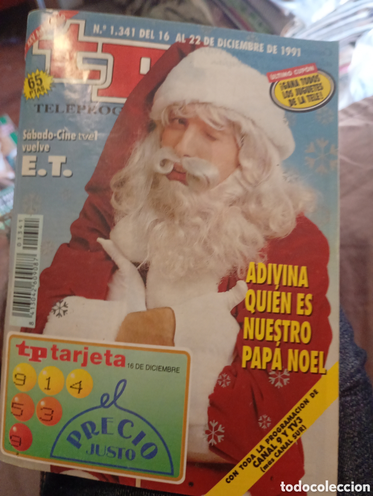 Coleccionismo de revista Teleprograma: Teleprograma 1341 Diciembre 1991