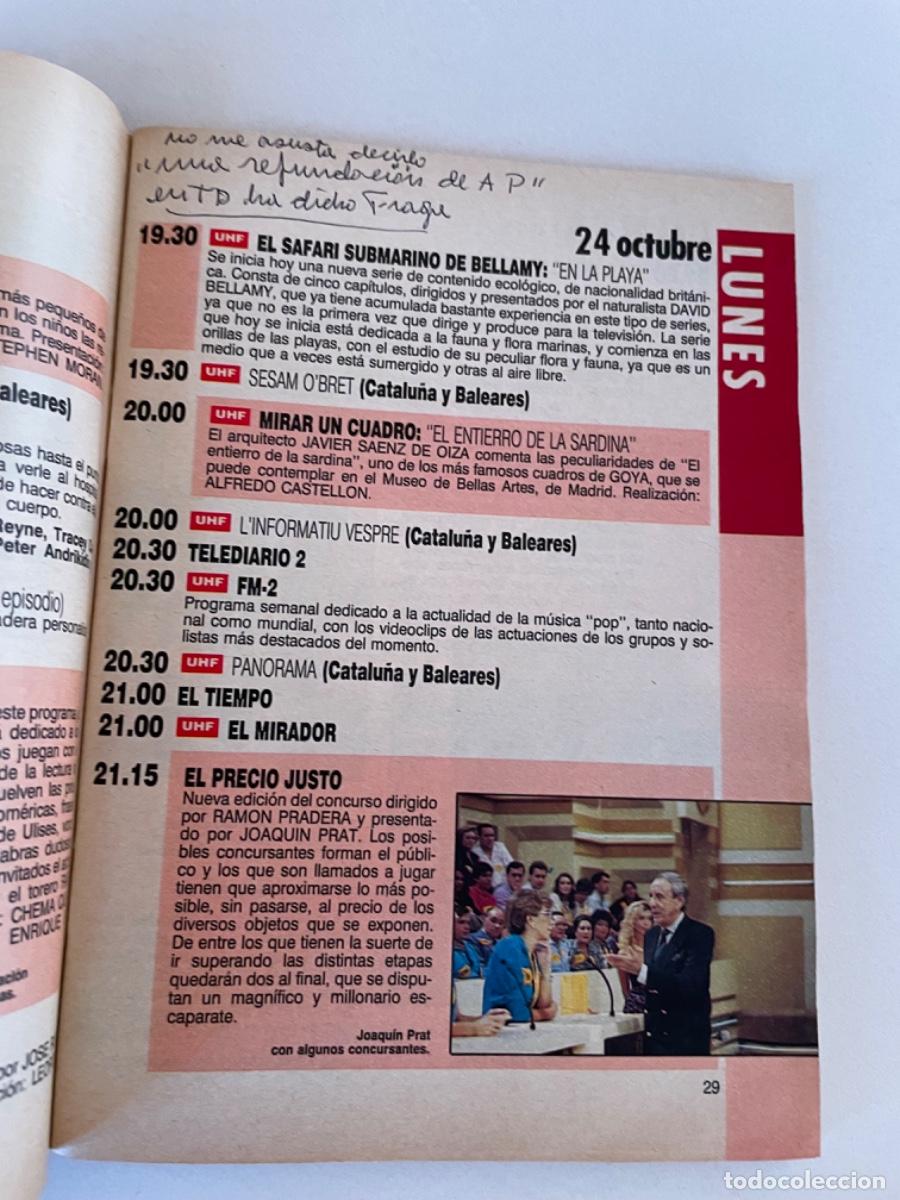Coleccionismo de revista Teleprograma: TP TELEPROGRAMA N&ordm; 1177 OCTUBRE 1988 *AVA GARDNER* - Foto 2