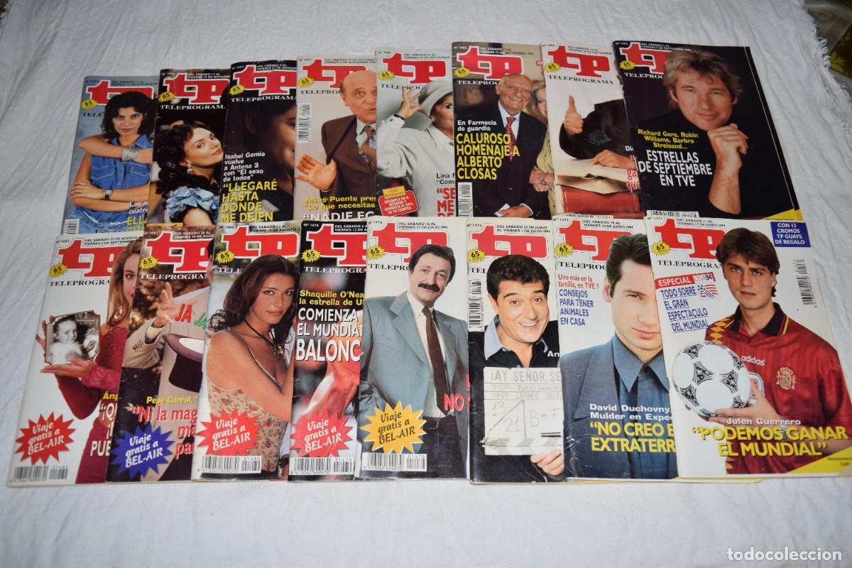 Colecionismo da Revista Teleprograma: 16 Ejemplares - TP / TELEPROGRAMA - A&ntilde;o 1.994, mayor&iacute;a sonsecutivos - &iexcl;MIRA FOTOS/detalles! Lote 01