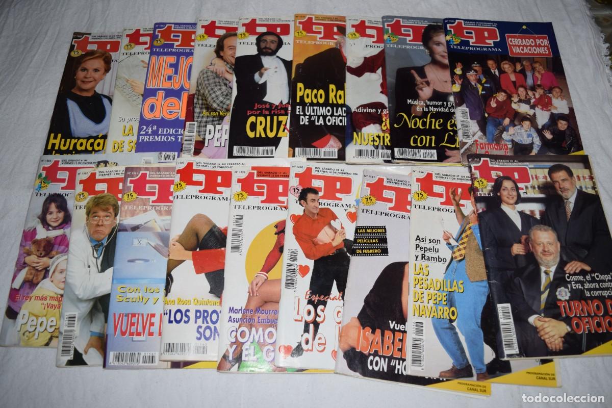 Colecionismo da Revista Teleprograma: 18 Ejemplares - TP / TELEPROGRAMA - A&ntilde;o 1995 / 96, mayor&iacute;a sonsecutivos &iexcl;MIRA FOTOS/detalles! Lote 4