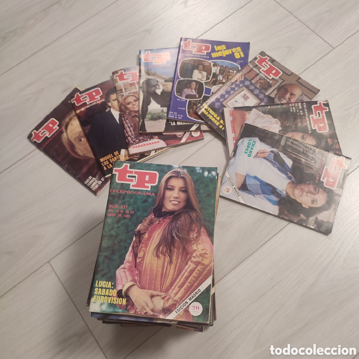 Coleccionismo de revista Teleprograma: Lote de 43 revistas TP 1982.