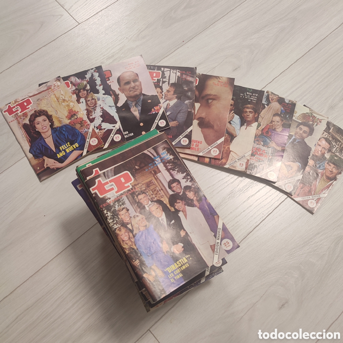 Coleccionismo de revista Teleprograma: Lote de 48 n&uacute;meros de la revista TP
