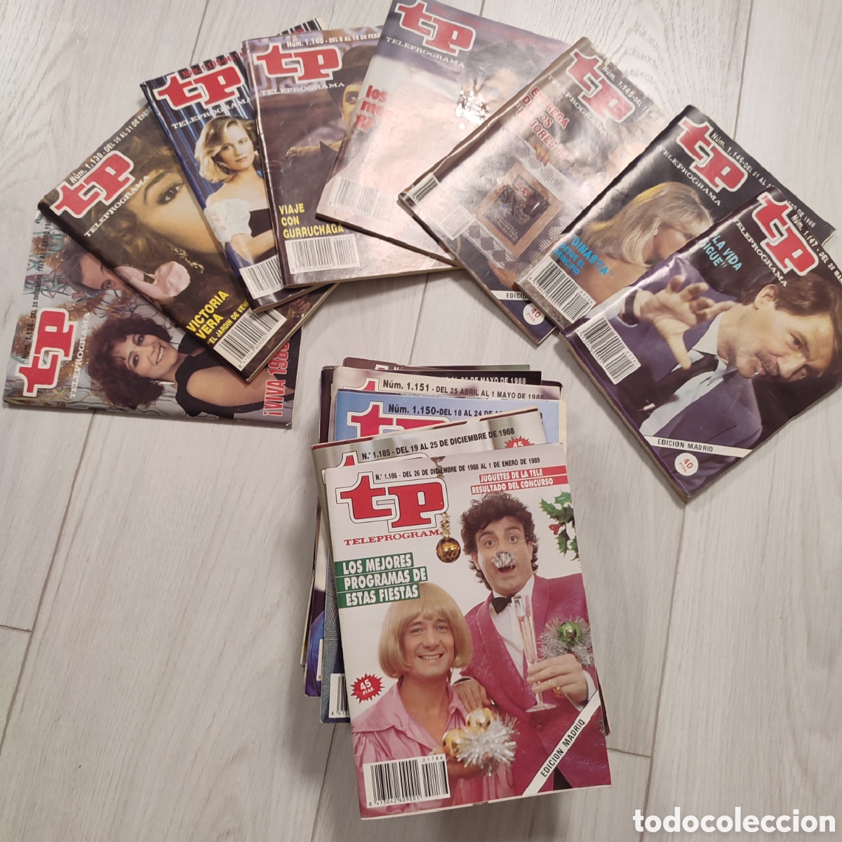 Coleccionismo de revista Teleprograma: Lote de 34 n&uacute;meros de la revista TP