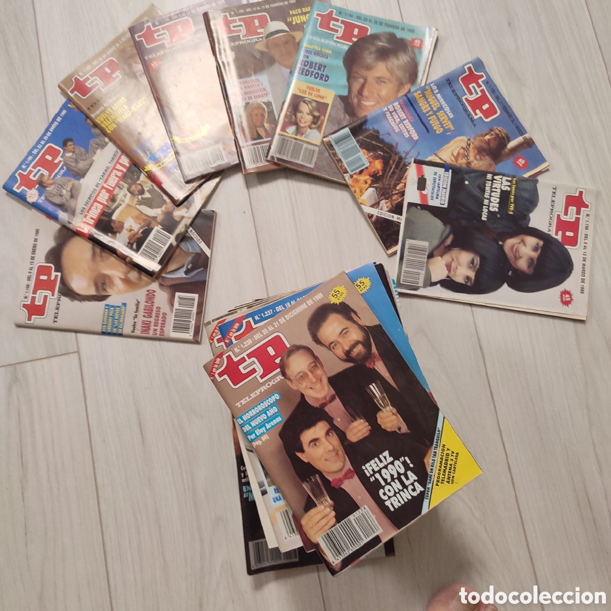 Coleccionismo de revista Teleprograma: Lote de 39 n&uacute;meros de la revista TP de 1989