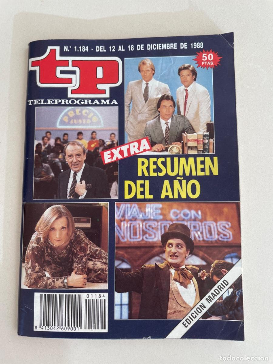 Coleccionismo de revista Teleprograma: TP TELEPROGRAMA N&ordm; 1184 DICIEMBRE 1988 *RESUMEN DEL A&Ntilde;O. EXTRA*