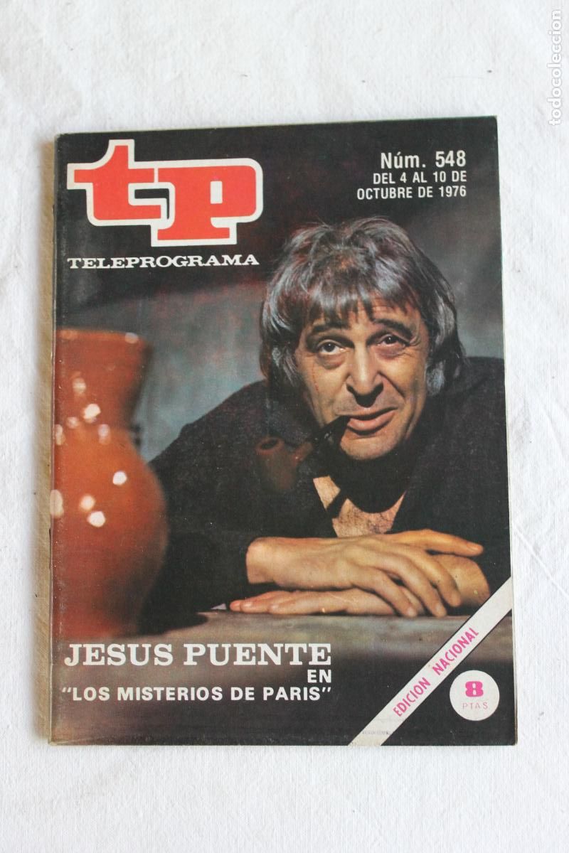 Coleccionismo de revista Teleprograma: TELEPROGRAMA N&ordm; 548 1976 JESUS PUENTE