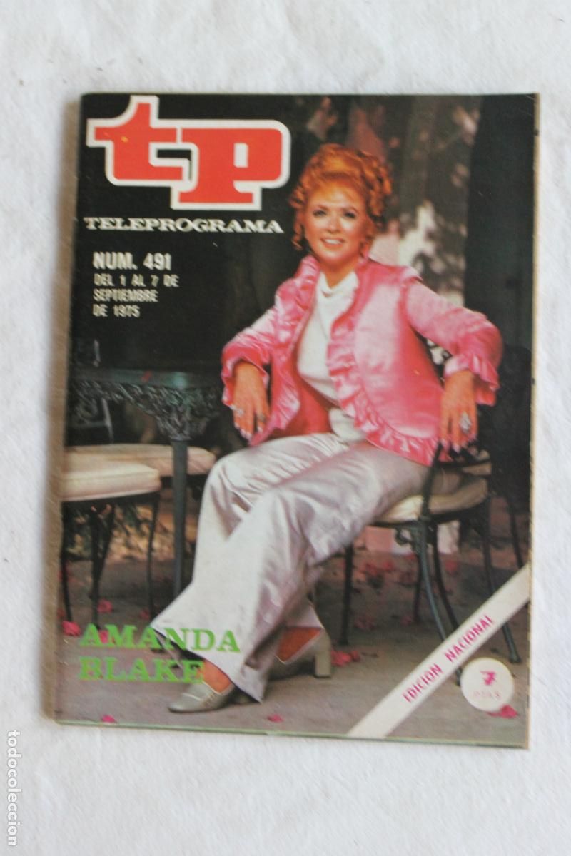 Collectionnisme de Magazine Teleprograma: TELEPROGRAMA N&ordm; 491 1975 AMANDA BLAKE