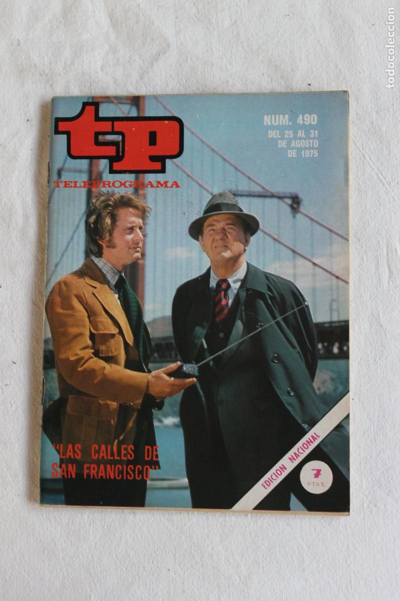 Collectionnisme de Magazine Teleprograma: TELEPROGRAMA N&ordm; 490 1975 LAS CALLES DE SAN FRANCISCO