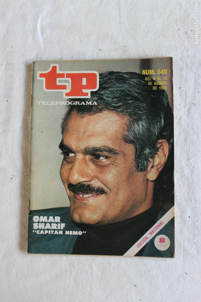 Coleccionismo de revista Teleprograma: TELEPROGRAMA N&ordm; 540 1976 OMAR SHARIF CAPITAN NEMO - Foto 1