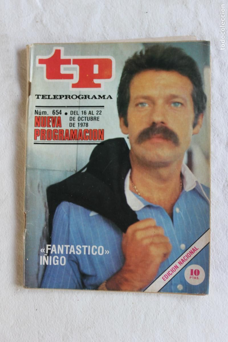 Coleccionismo de revista Teleprograma: TELEPROGRAMA N&ordm; 654 1978 FANTASTICO I&Ntilde;IGO