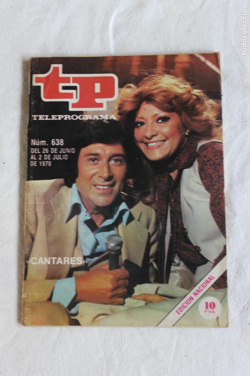 Coleccionismo de revista Teleprograma: TELEPROGRAMA N&ordm; 638 1978 CANTARES - Foto 1