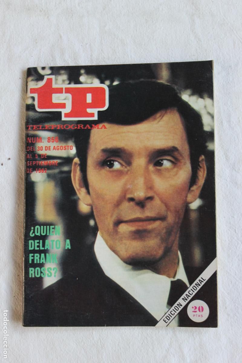 Coleccionismo de revista Teleprograma: TELEPROGRAMA N&ordm; 856 1982 QUIEN DELATO A FRANK ROSS