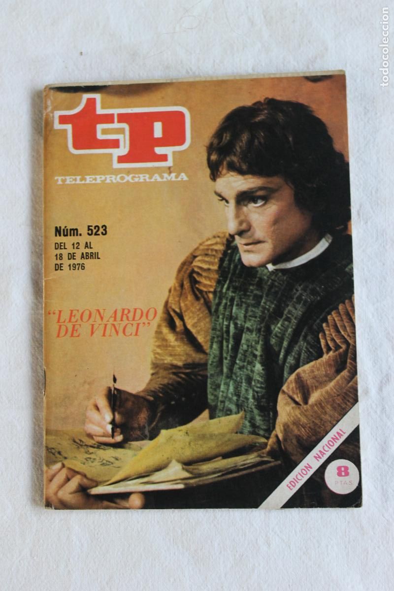 Coleccionismo de revista Teleprograma: TELEPROGRAMA N&ordm; 523 1976 LEONARDO DE VINCI