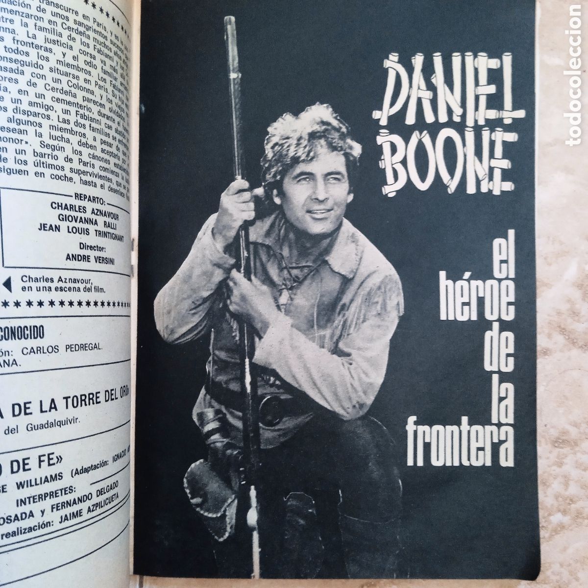 Coleccionismo de revista Teleprograma: TP teleprograma 128 Fess Parker Daniel Boohe - Foto 2