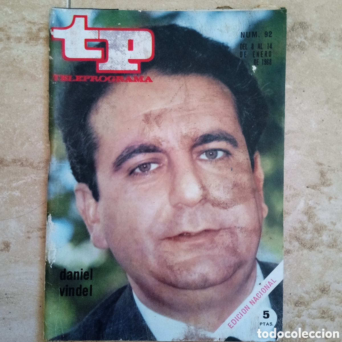 Coleccionismo de revista Teleprograma: TP teleprograma 92 Daniel Vindel - Foto 1
