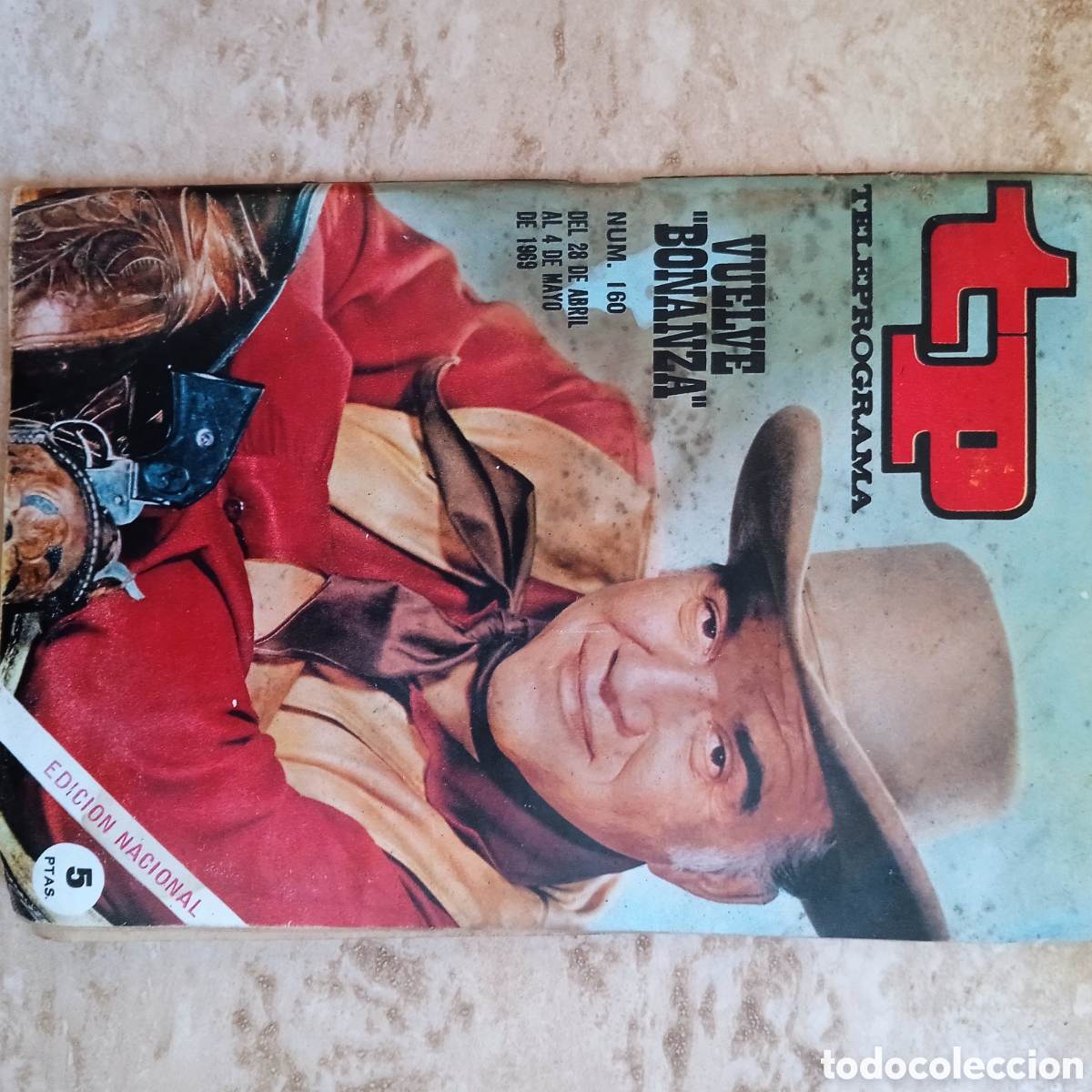 Coleccionismo de revista Teleprograma: TP teleprograma n&uacute;mero 160 Vuelve Bonanza abril-mayo 1969